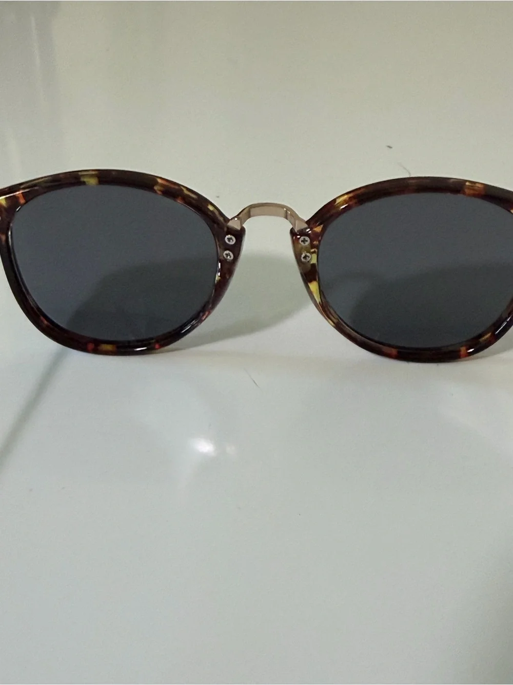 J. Crew Tortoiseshell Round Sunglasses